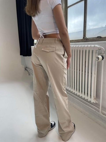 Viva canvas trousers – beige