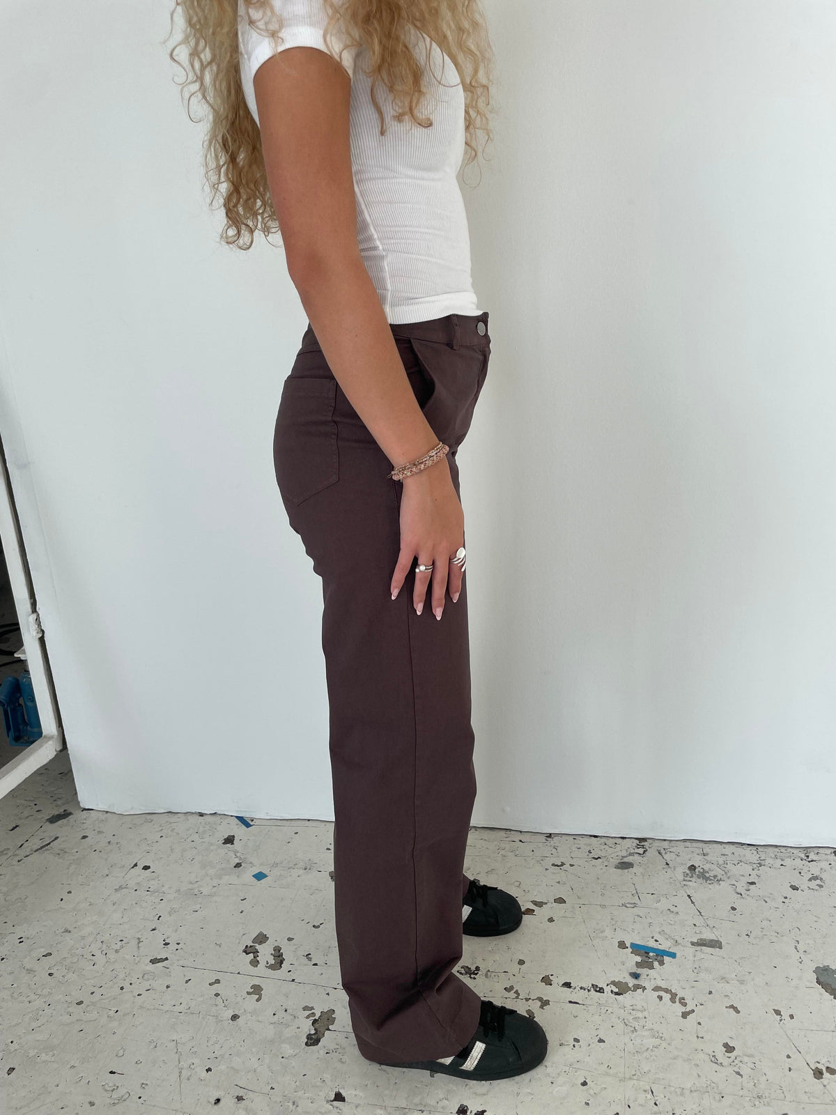 Willa canvas pants - Brown