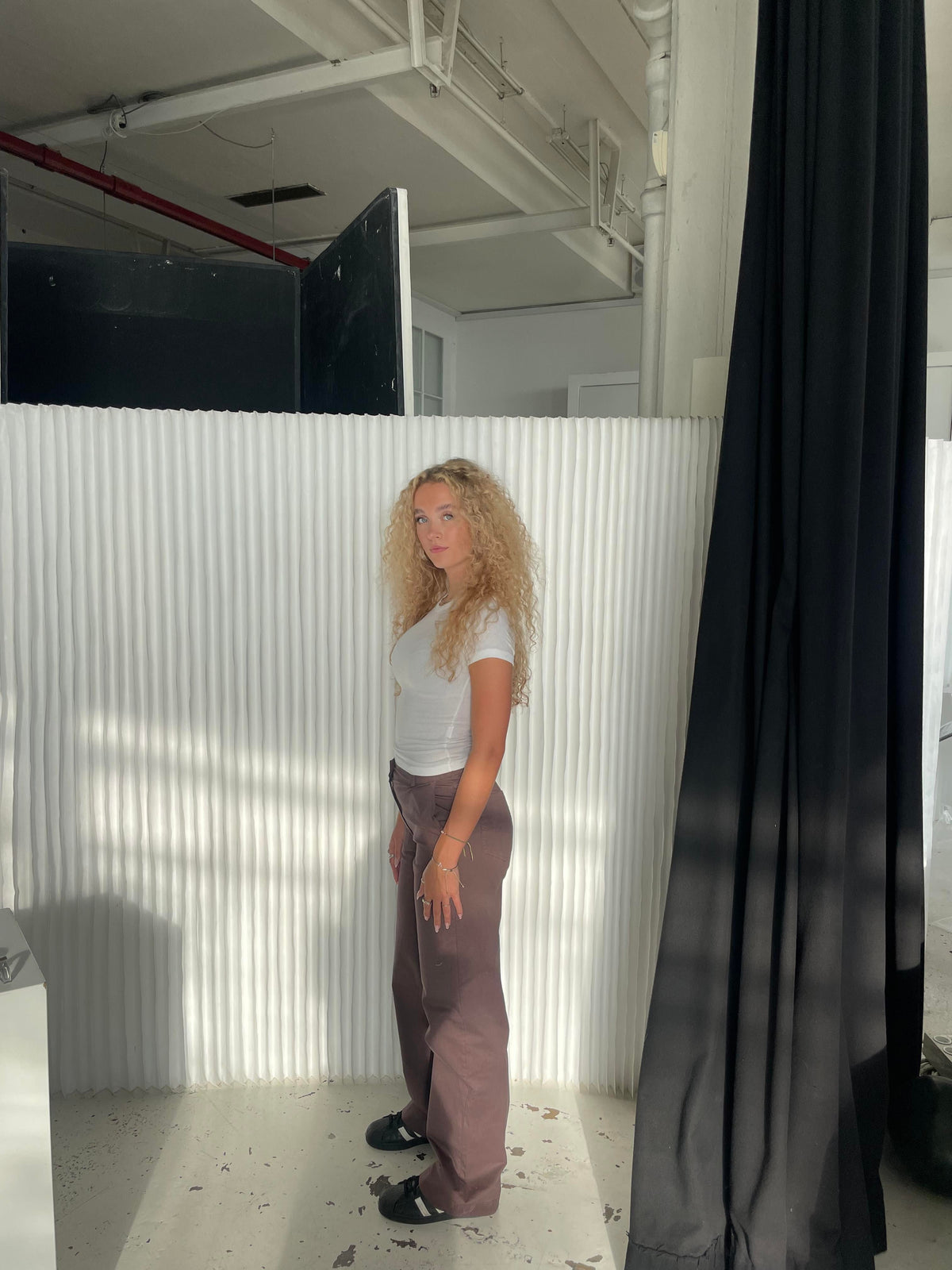 Willa canvas pants - Brown