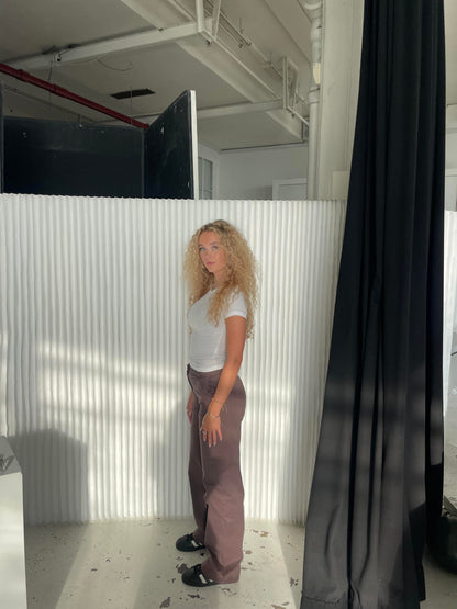 Willa canvas pants - Brown