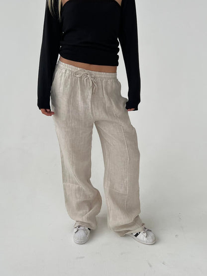 Signe linen pants - beige