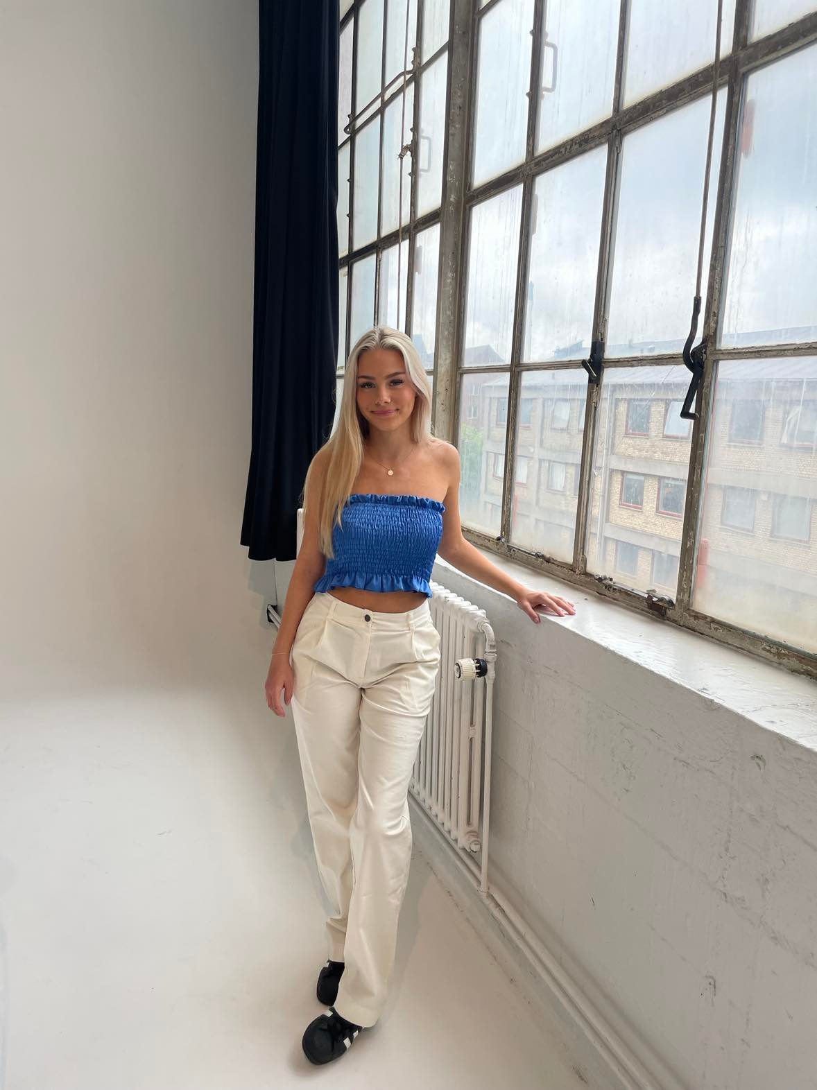 Viva canvas trousers – off white