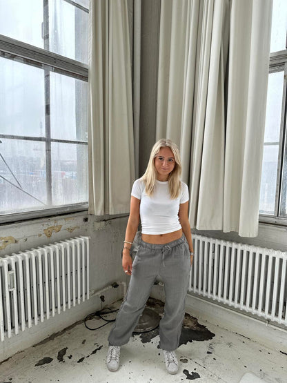 Aino linen pants - light grey