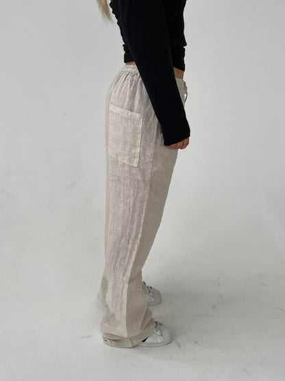 Signe linen pants - beige