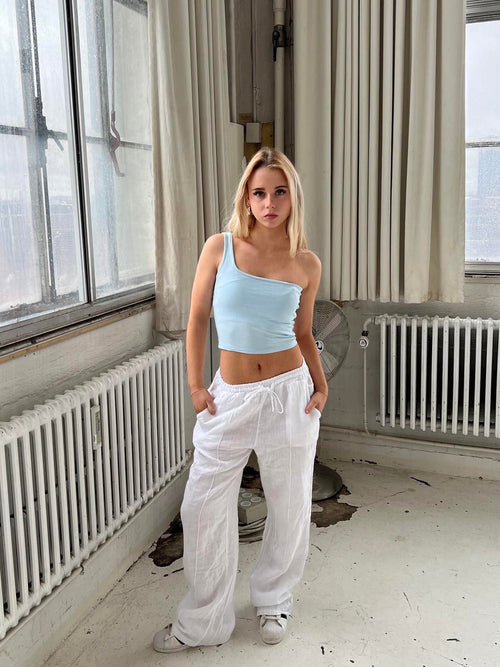Signe linen pants - white
