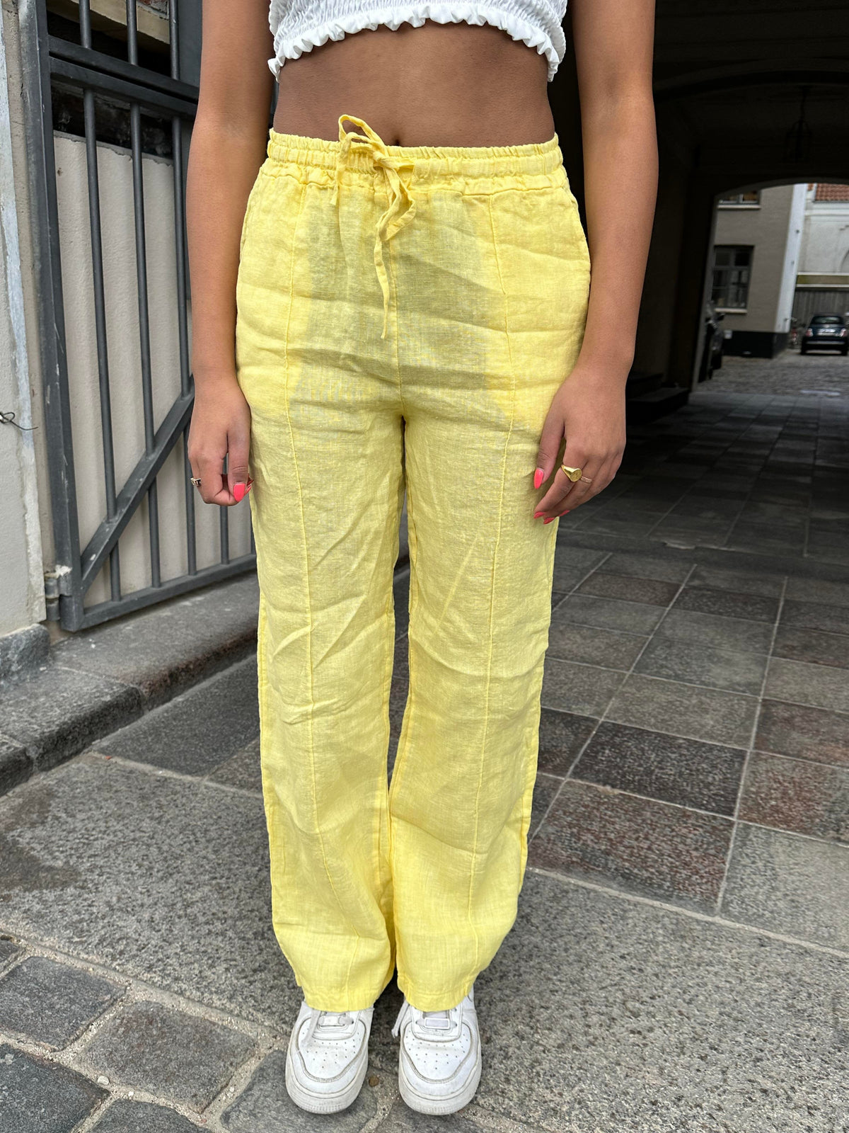 Signe linen pants - Yellow