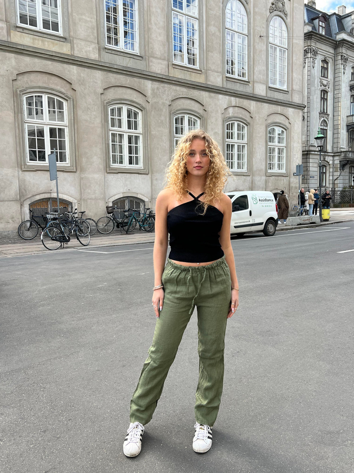 Gaia linen pants - Khaki