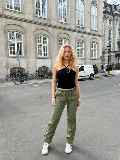 Gaia linen pants - Khaki