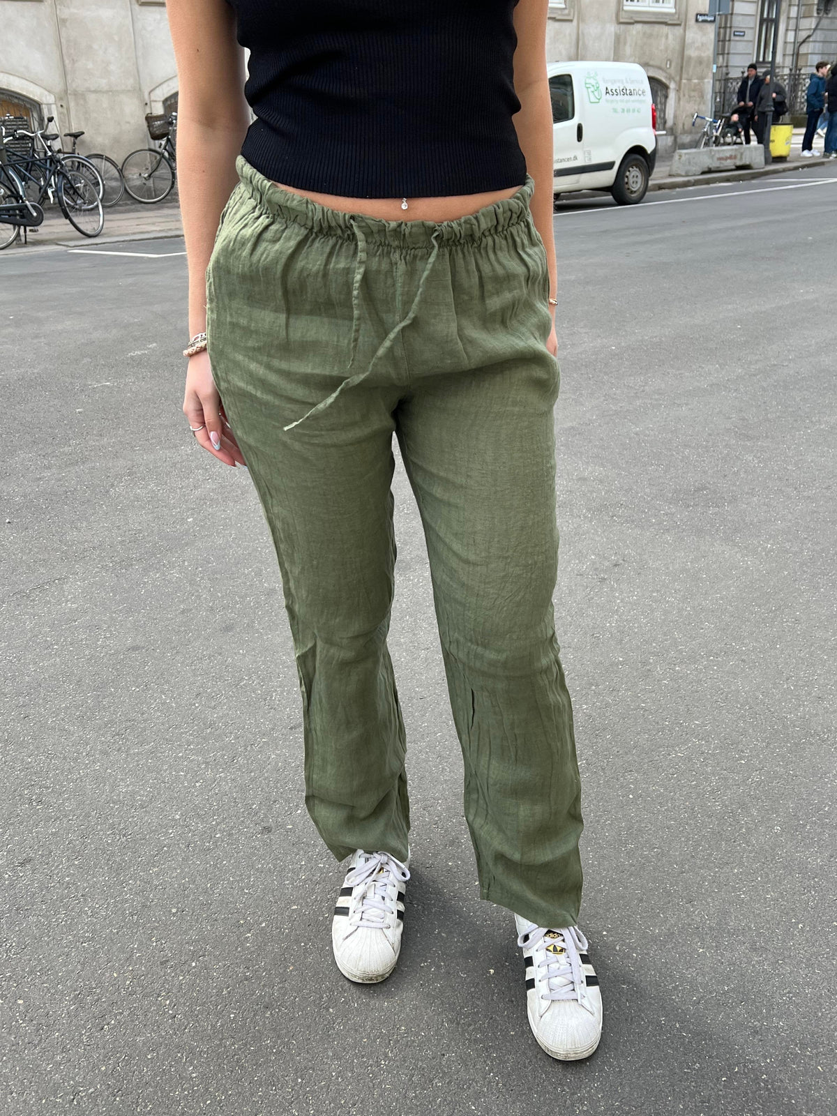Gaia linen pants - Khaki