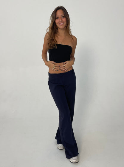 Britney low waisted suit pants - Navy