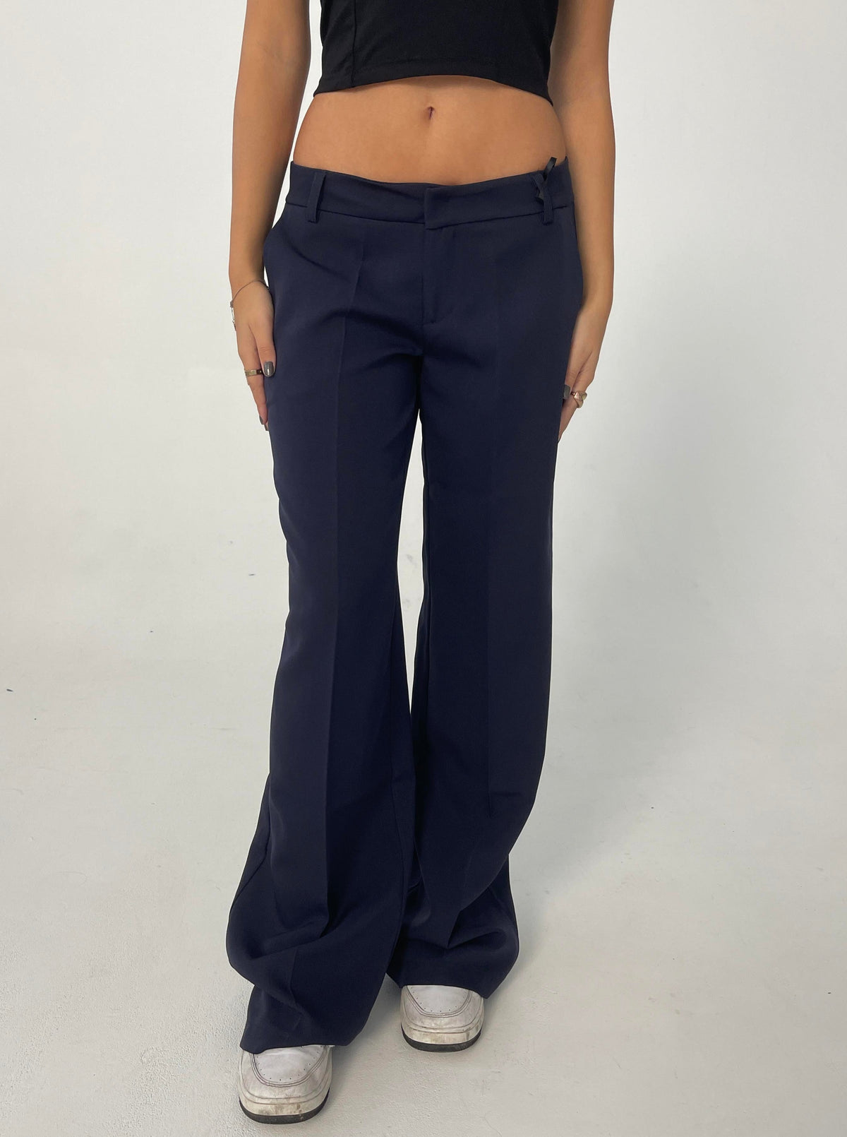 Britney low waisted suit pants - Navy