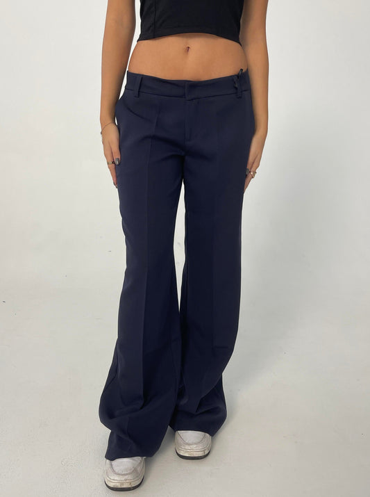 Britney low waisted suit pants - Navy
