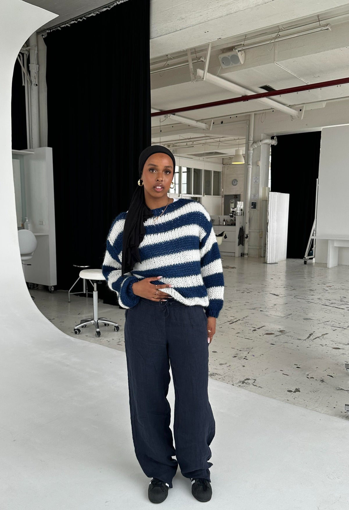 Maluca linen pants - Navy