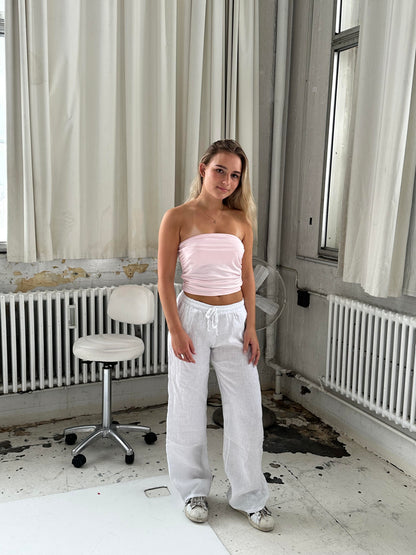 Maluca linen pants - white