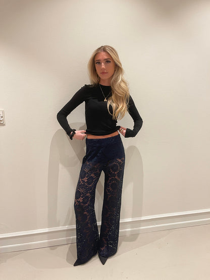 Marla lace pants - Navy