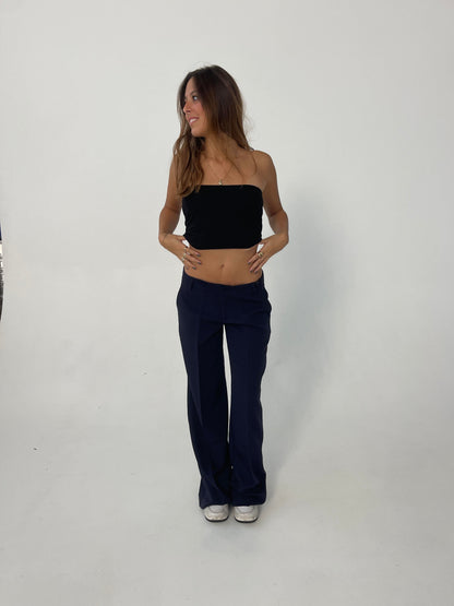 Britney low waisted suit pants - Navy