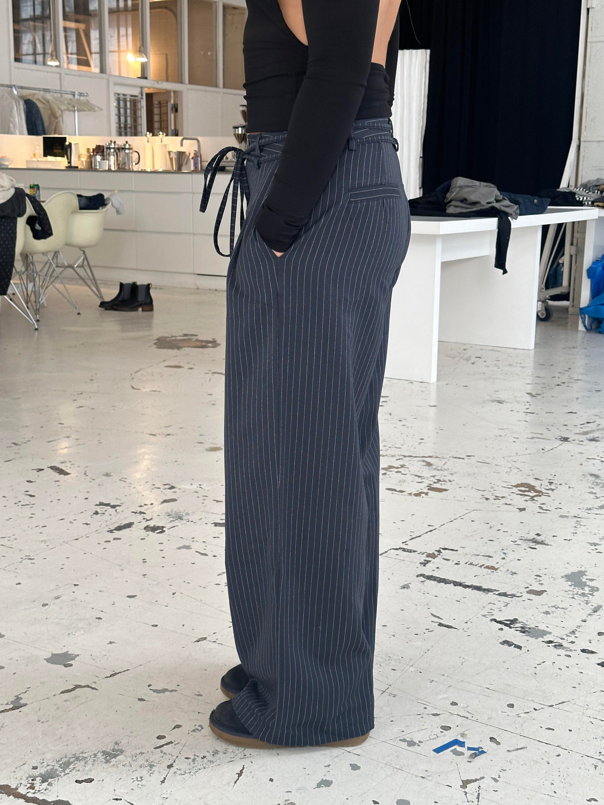 Atoniette pants with drawstring - Navy