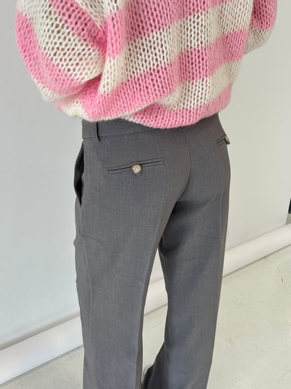 Anna Olympia low waisted suit pants - Grey