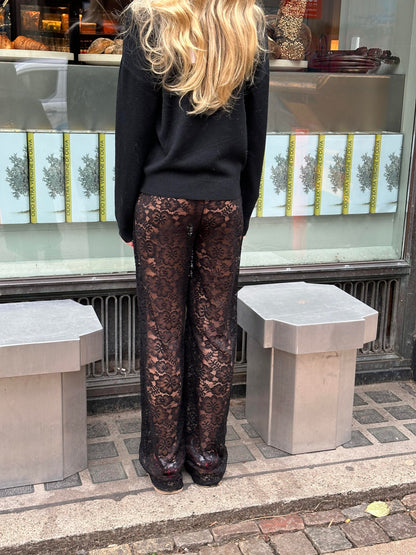 Marla lace pants without undershorts - Black