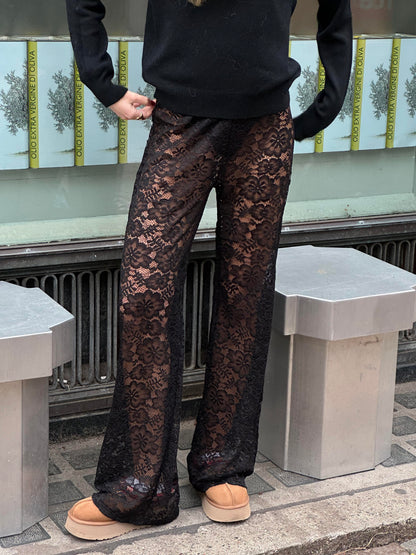Marla lace pants without undershorts - Black