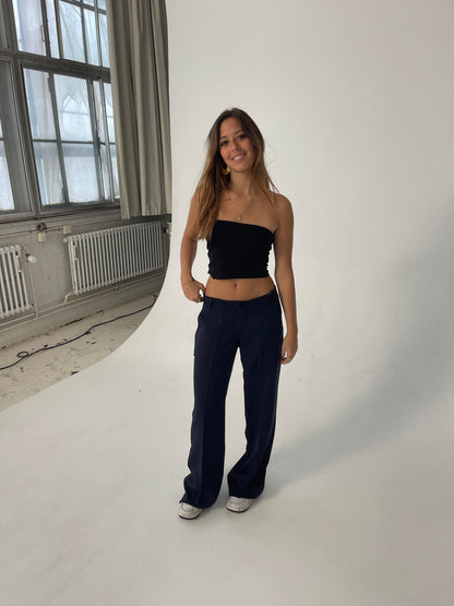 Britney low waisted suit pants - Navy