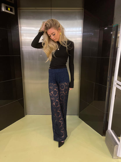 Marla lace pants - Navy