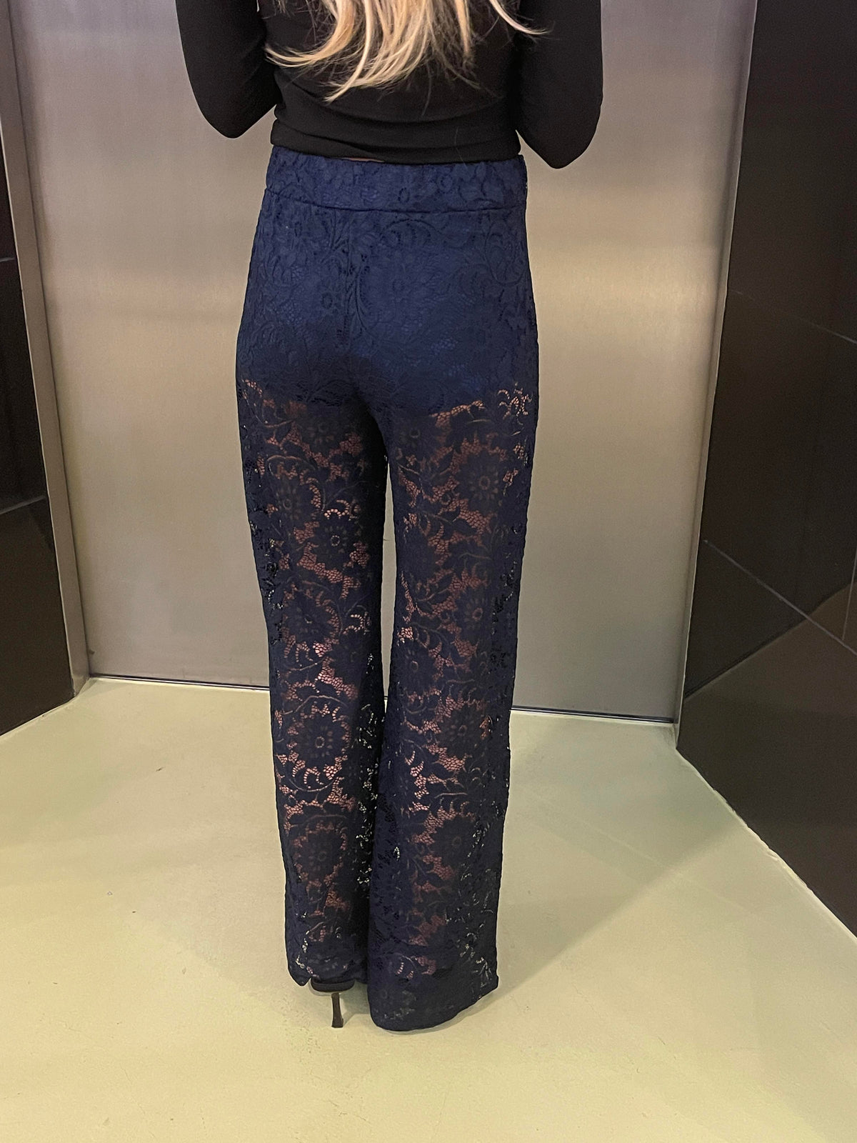 Marla lace pants - Navy