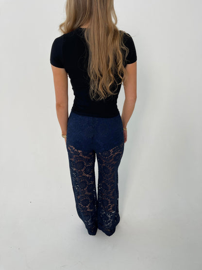 Marla lace pants - Navy