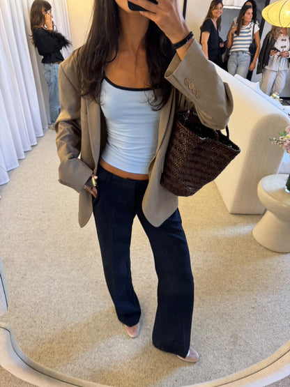 Britney low waisted suit pants - Navy