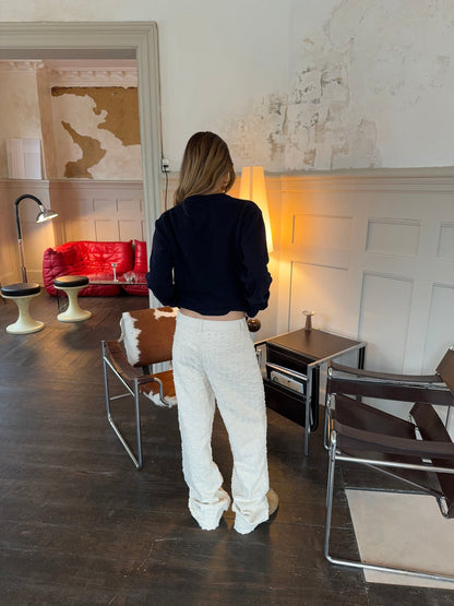 Ariana trousers with pattern - Off white