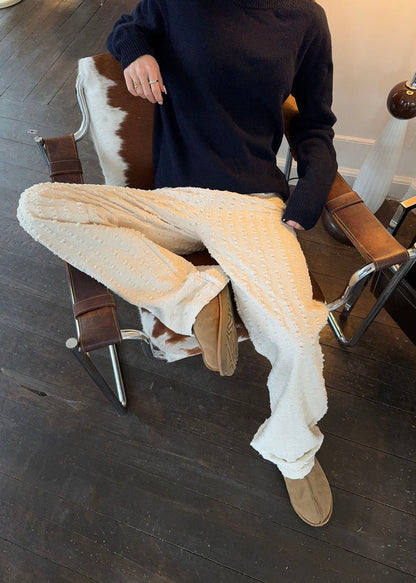 Ariana trousers with pattern - Off white