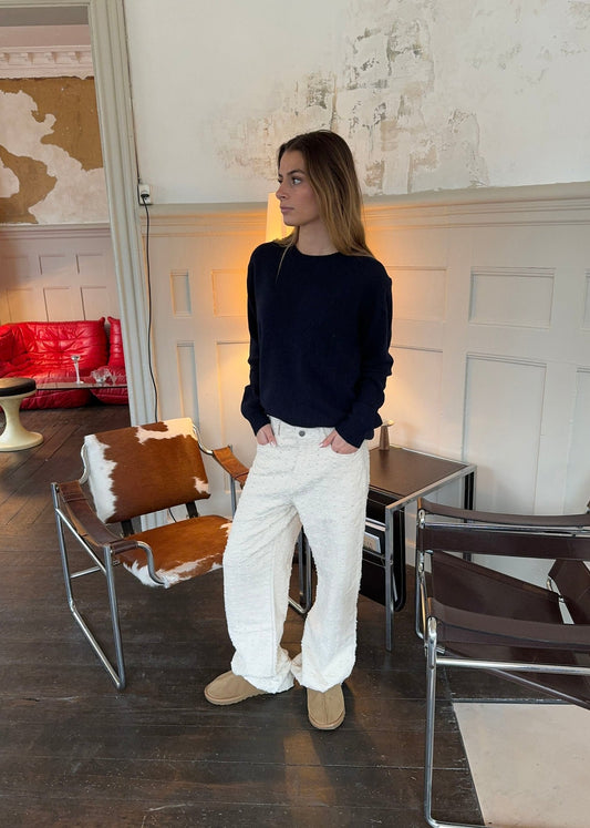 Ariana trousers with pattern - Off white