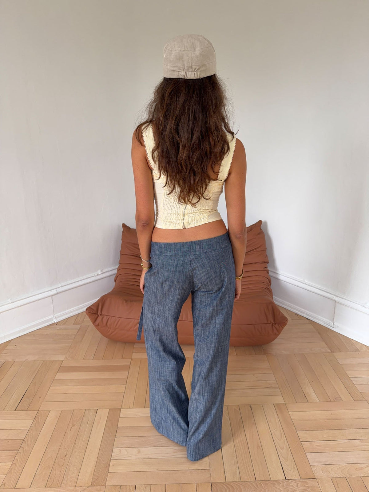 Karol pants with belt - Blue