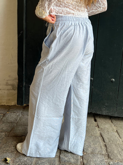Anila pants with stripes - Blue/white