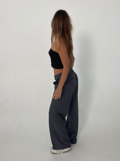 Britney low waisted suit pants - Grey