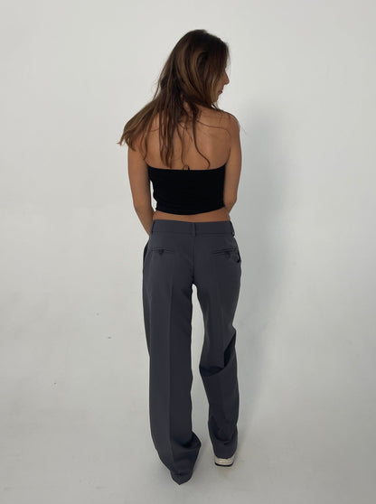 Britney low waisted suit pants - Grey