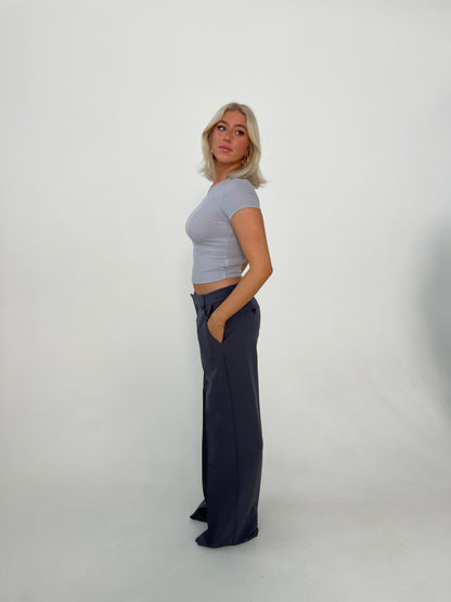 Britney low waisted suit pants - Grey