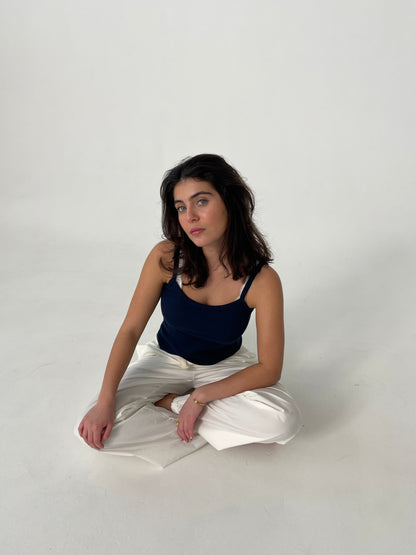 Thora straight pants - off white
