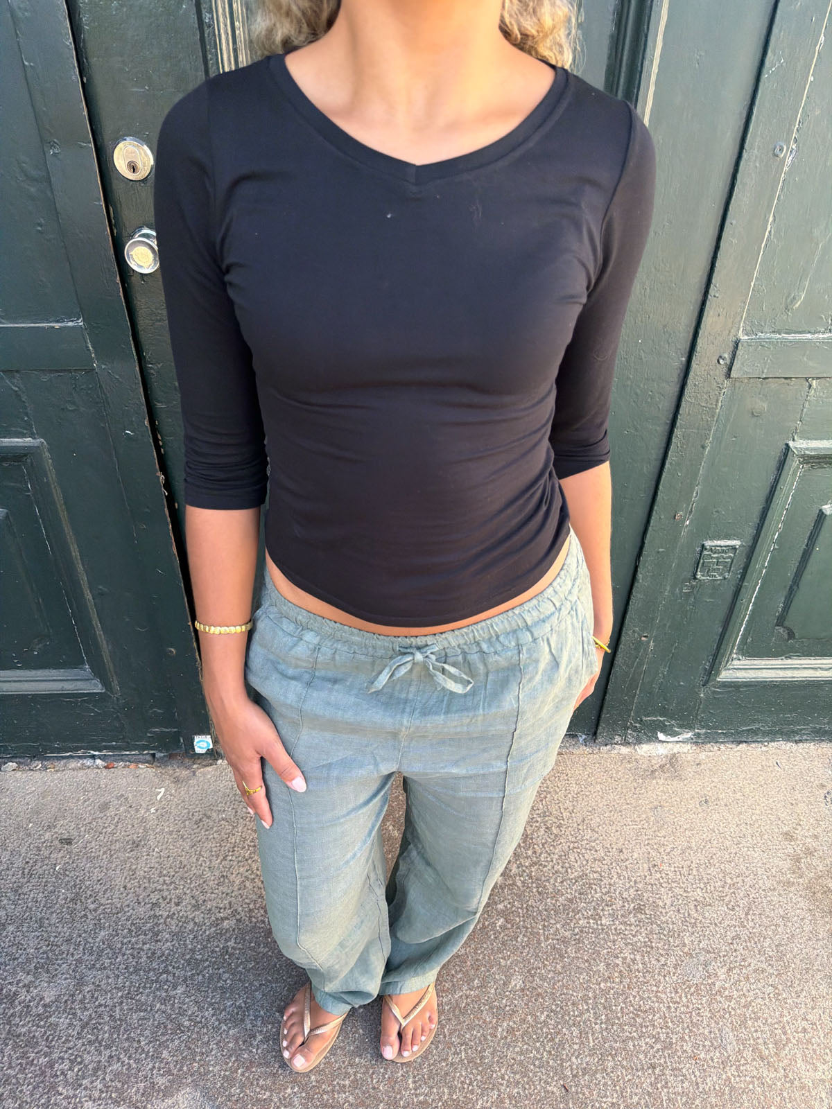 Signe linen pants - Khaki