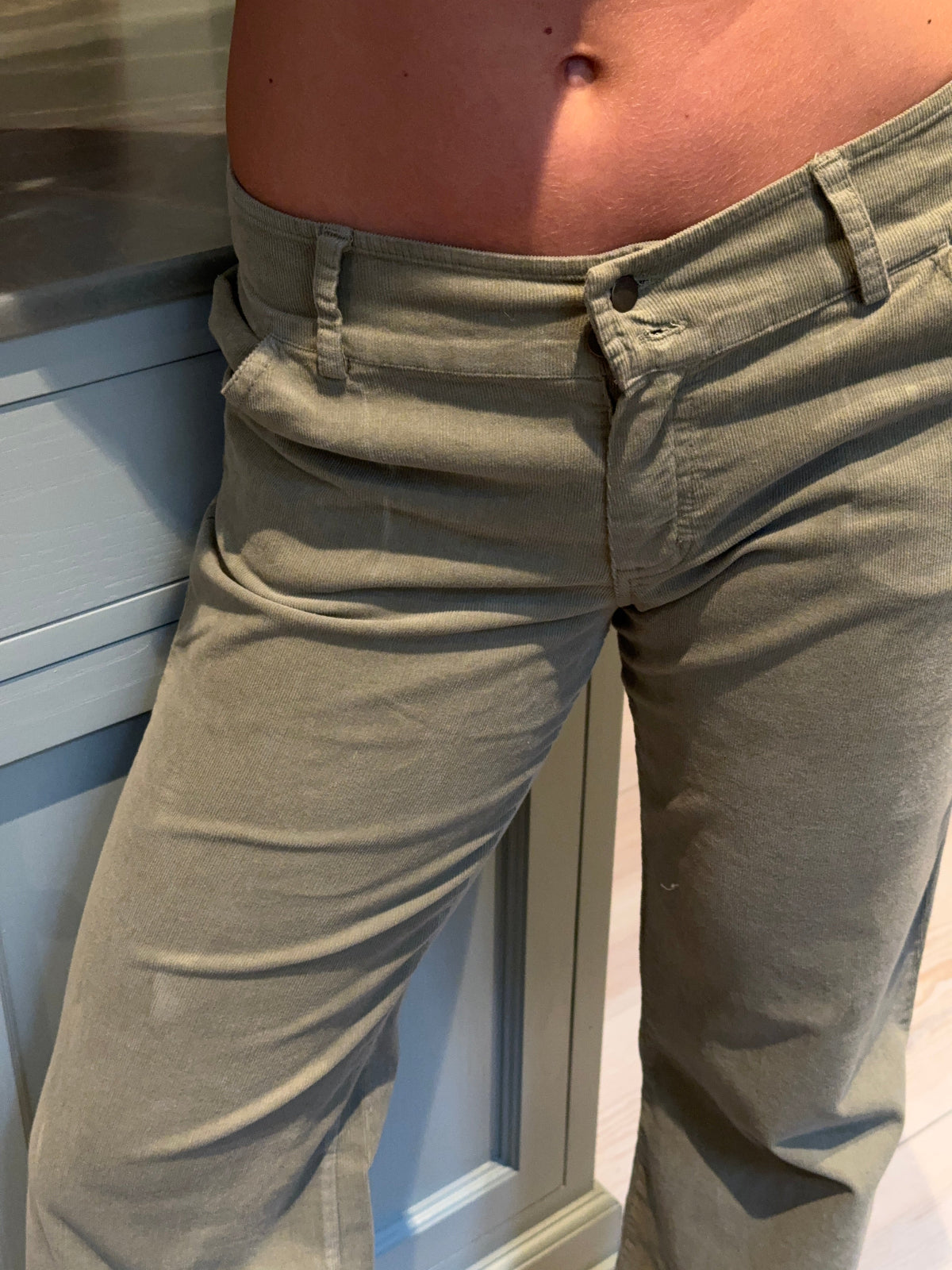 Karla corduroy pants - Khaki green