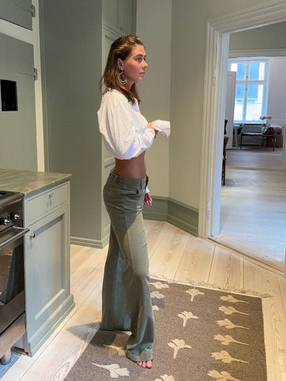 Karla corduroy pants - Khaki green