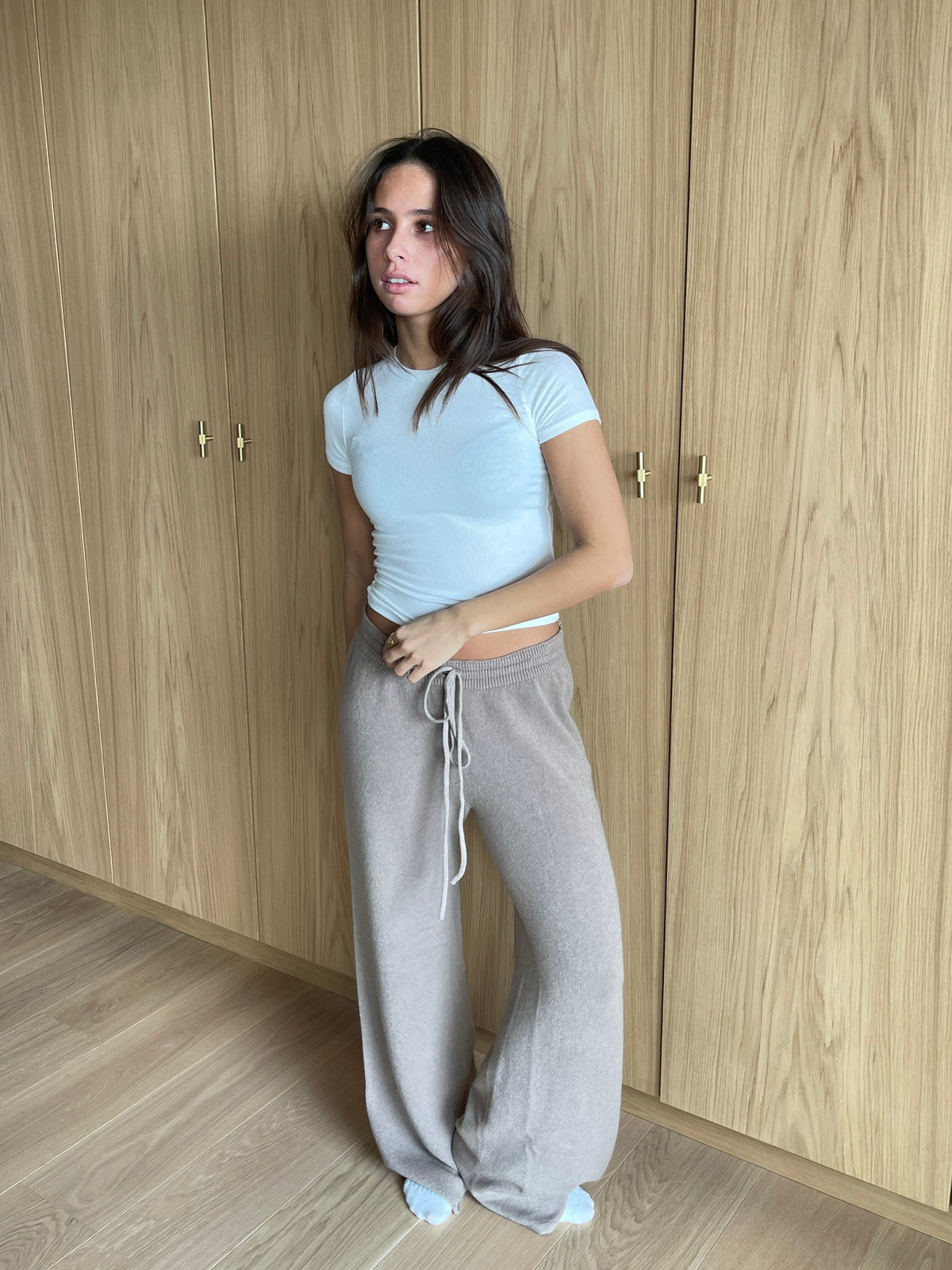 Rilo knitted pants - beige