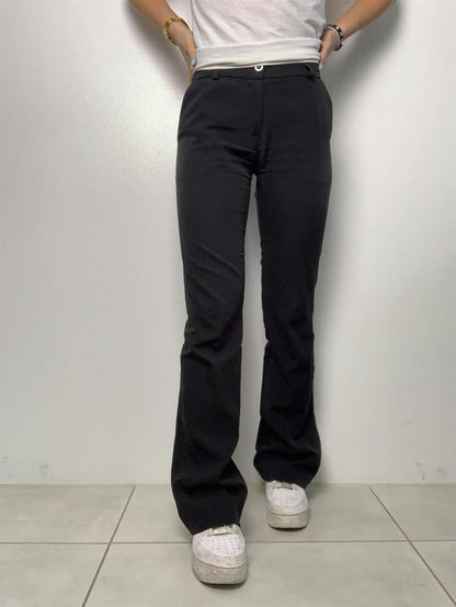 Flare pants with pockets - Black