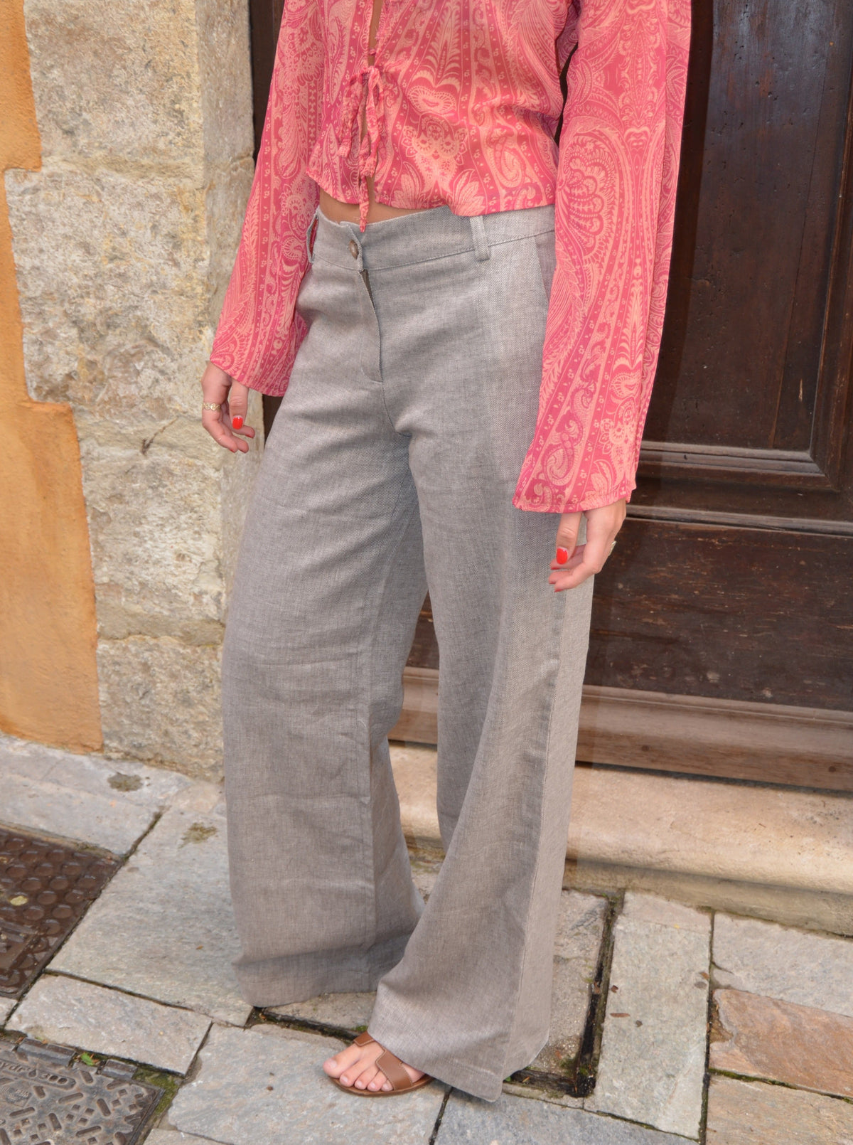 Harper herringbone - Brown/grey