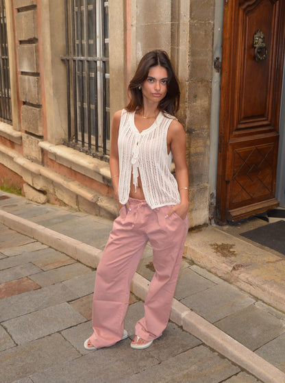Anouk trousers with tie - Pink
