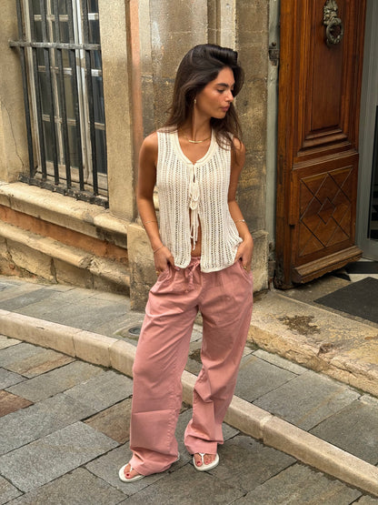 Anouk trousers with tie - Pink