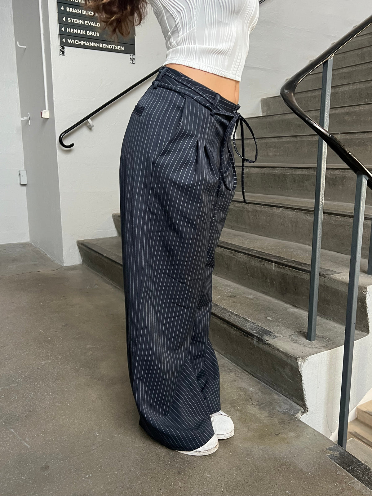 Atoniette pants with drawstring - Navy