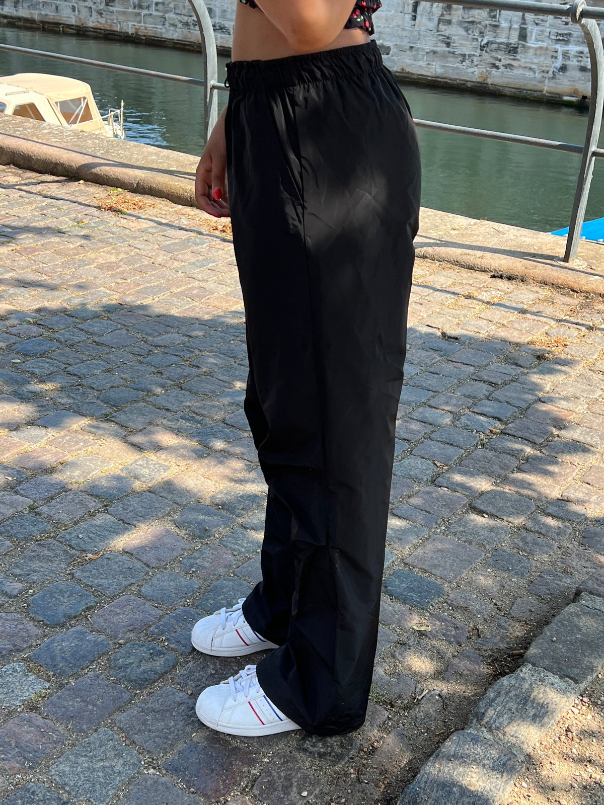 Lesley parachute pants - Black