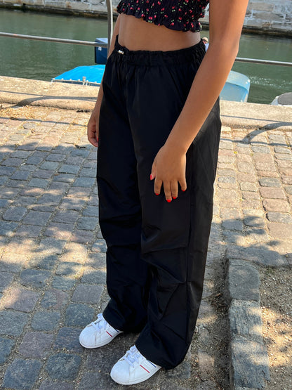 Lesley parachute pants - Black
