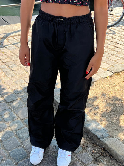 Lesley parachute pants - Black